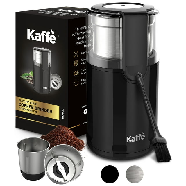 Kaffe Electric Blade Coffee Grinder w/Removable Cup. 4.5oz 14Cup