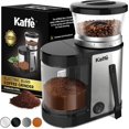 thumbnail image 1 of Kaffe Electric Burr Coffee Grinder (5.5oz) w/Adjustable Precise Coarseness Settings - Flat Burr - [Improved Motor] - Precision Coffee Bean Grinder for Home Use - Stainless Steel, 1 of 4