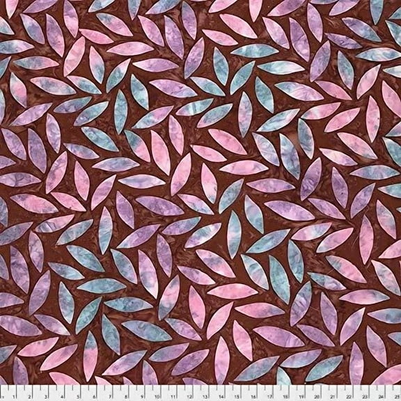 Kaffe Fassett Bkkf007 Artisan Batik Tumbling Leaf Chestnut Cotton Fabric By Yard
