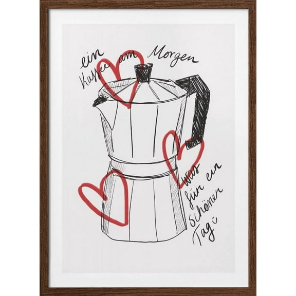 Kaffee am Morgen Framed Art Modern Wall Decor