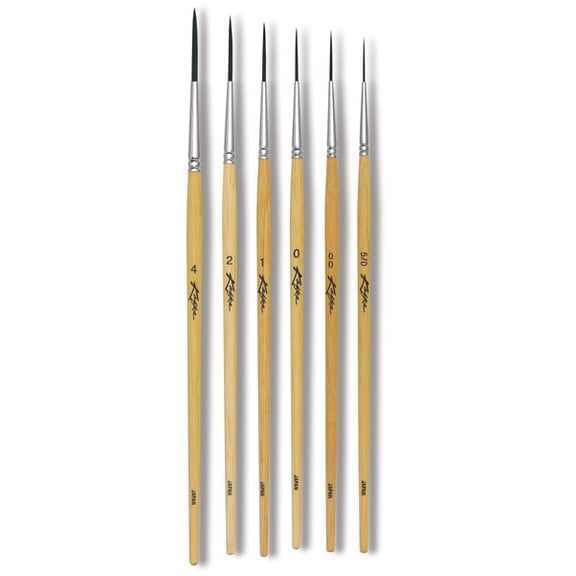 Kafka Design Scriptliner Brush Set - Set of 6