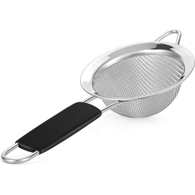 Kafoor Fine Mesh Strainer 3.4 Inch Round Sieve Tea Strainers for
