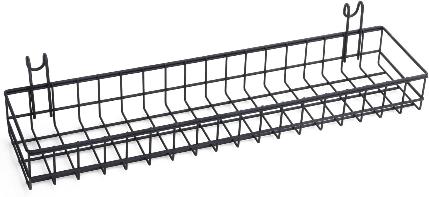 Kaforise Hanging Straight Shelf for Wire Wall Grid Panel, Small Wire