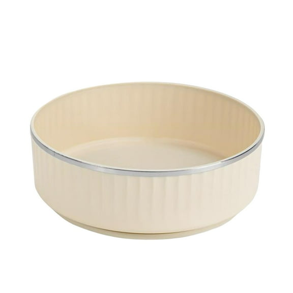 Kafsov 11 Inch Round Plastic Lazy Susan Turntable Organizer for Refrigerator, Kitchen & Cosmetics White