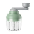 thumbnail image 1 of Kafsov ABS Manual Food Processor, Garlic Ginger Pepper Meat Crusher Vegetable Tools for Restaurant Baking and Cooking, Capacity 250ml Green, 1 of 7