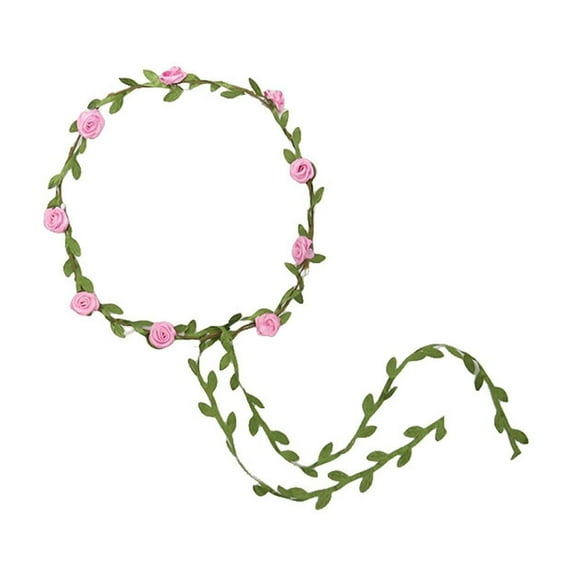 Kafsov Beach Simulation Rose Flower Mori Headband Wreath - Unique Styling for Elegant Hairstyles M