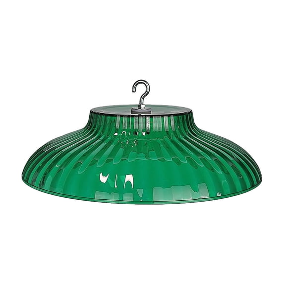 Kafsov Bird Feeder Rain Guard - Plastic Dome Shield, Weatherproof Squirrel-Proof Cover for Outdoor Tube, Tray & Dome Feeders Green