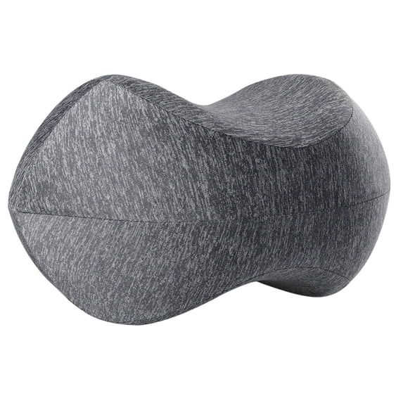 Kafsov Comfortable Memory Foam Knee Pillow for Side Sleepers, Relief from Twisted Spine, Leg Numbness, and Back Pain, Ergonomic Design with Washable Cover Black