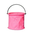 thumbnail image 1 of Kafsov Five Colors Optional Retractable Folding Portable Small Bucket Children Outdoor Travel Water Storage Bucket Car Washing Tools Pink, 1 of 3