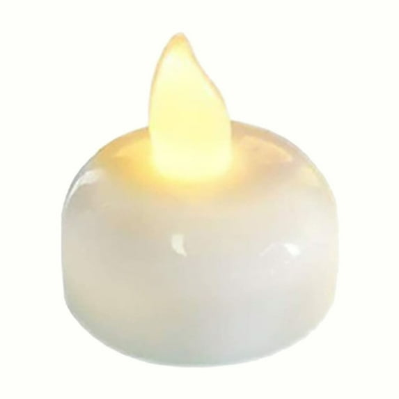 Kafsov LED Floating Candles, 12PC Water-Activated Lights for Romantic Decor, Battery-Powered, Safe for Indoor/Outdoor Use B