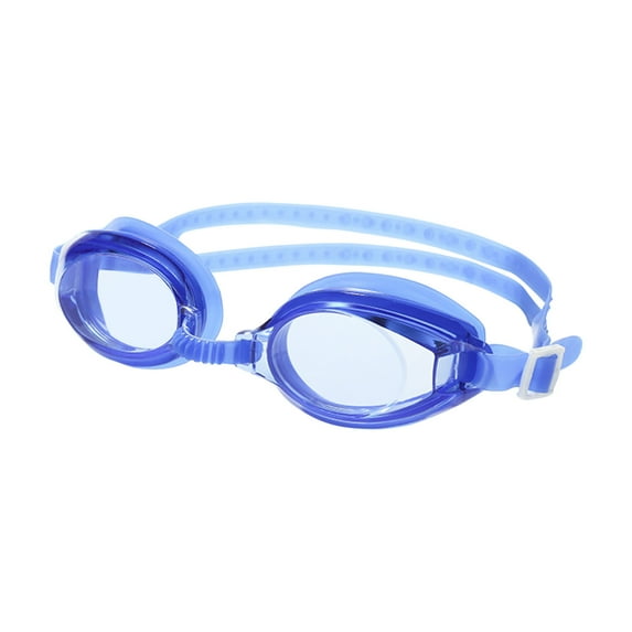 Kafsov Large Frame HD Swimming Goggles for Adults, Men & Women, Wide Angle, Soft Gasket Blue