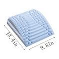 thumbnail image 1 of Kafsov Lumbar Relaxer and Stretcher for Spine Alignment and Lower Back Pain Relief, Easy-to-Use Backrest for Posture Correction and Muscle Relief Blue, 1 of 2