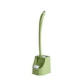 thumbnail image 1 of Kafsov Multi-Angle Toilet Cleaning Brush Set with Rust-Free Head and Stand, 43x11x11cm Green, 1 of 6