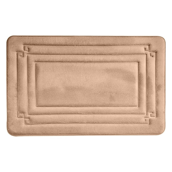 Kafsov Soft Bathroom Mat, Quickly Absorbent Bath Mats, Machine Washable, Non-Slip with Luxurious Comfort for Bathroom Gold