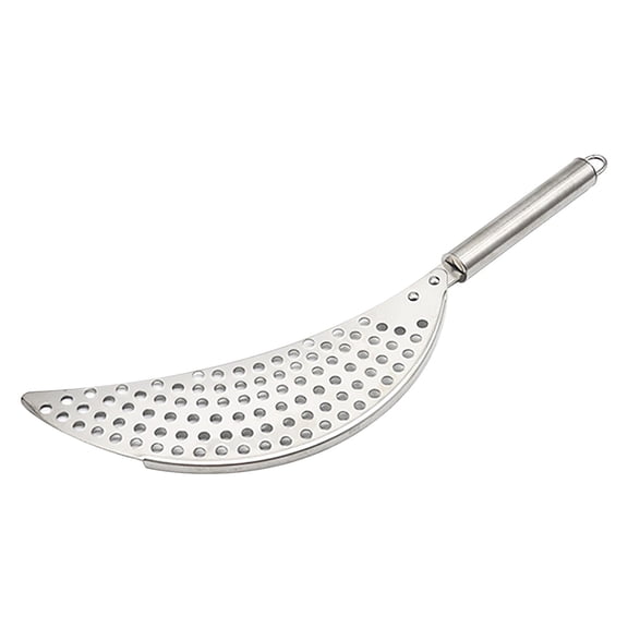 Kafsov Stainless Steel Moon Shaped Drain Board - Vegetable Filter, Slag Separator - Multipurpose and Durable A
