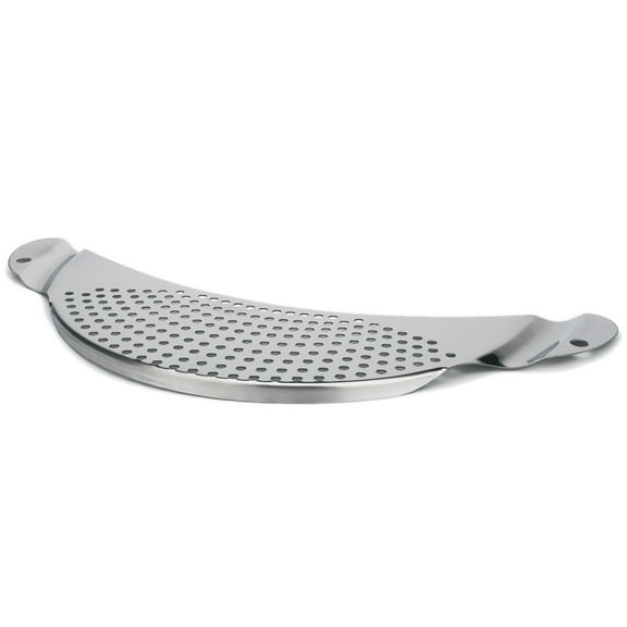 Kafsov Stainless Steel Moon Shaped Drain Board - Vegetable Filter, Slag Separator - Multipurpose and Durable B