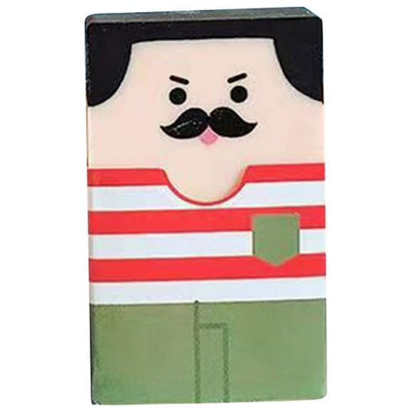 Kafsov The Bald Uncle Eraser Unique and Effective Design for Fun and Easy Erasing multicolor