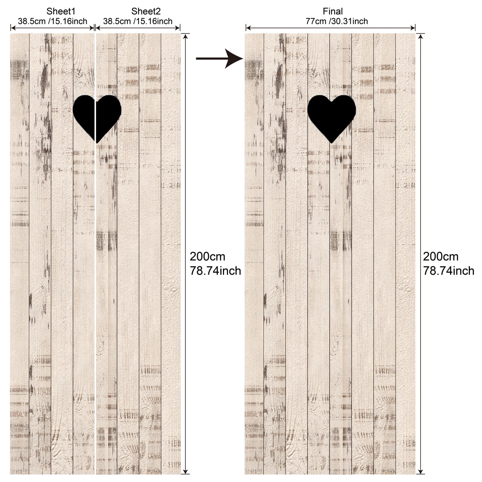 Kafsov Transform Your Space with Ease, DIY PVC Waterproof Peel & Stick