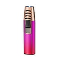 thumbnail image 1 of Kafsov Windproof Butane Torch Lighter, Refillable Blue Flame Torch for Outdoor BBQ, Baking, 3-Setting Adjustable, Pocket-Sized with Safety Lock, Alloy Body, Not Filled Purple, 1 of 2