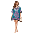 thumbnail image 1 of Kaftan Dress - Caftans for Women - Women's Caftans Available in One Size to Fit US 4,6,8 and 10 (123 Teal), 1 of 5