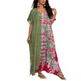 thumbnail image 1 of Kaftan Dress for Women Plus Size Bathing Suit Cover up Batwing Dress Loose fit mumu Dresses for Women Multicolor One Size, 1 of 5