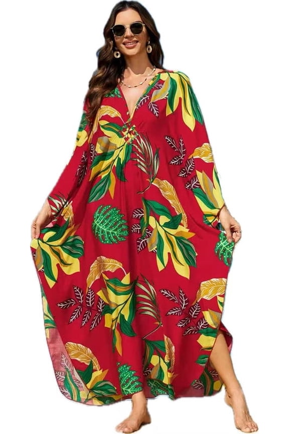 Kaftan Dresses for Women Plus Size Bathing Suit Cover up Caftan Maxi Beach Dresses