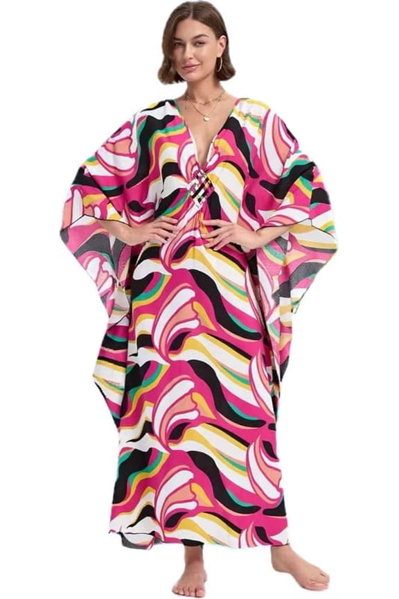 Kaftan Dresses for Women Plus Size Bathing Suit Cover up Caftan Maxi Beach Dresses