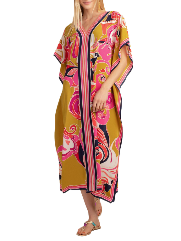 Kaftan Dresses for Women Plus Size Swimsuit Cover Up Caftan Maxi Beach Dresses Ethnic Wear Printed Dress