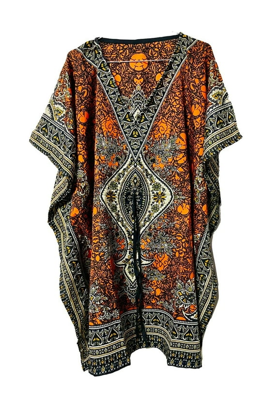 Pack of 2 Kaftan-dress-Hippy-Boho-Maxi-One-Size-Women-india-Tunic-Dress-Night-Gown