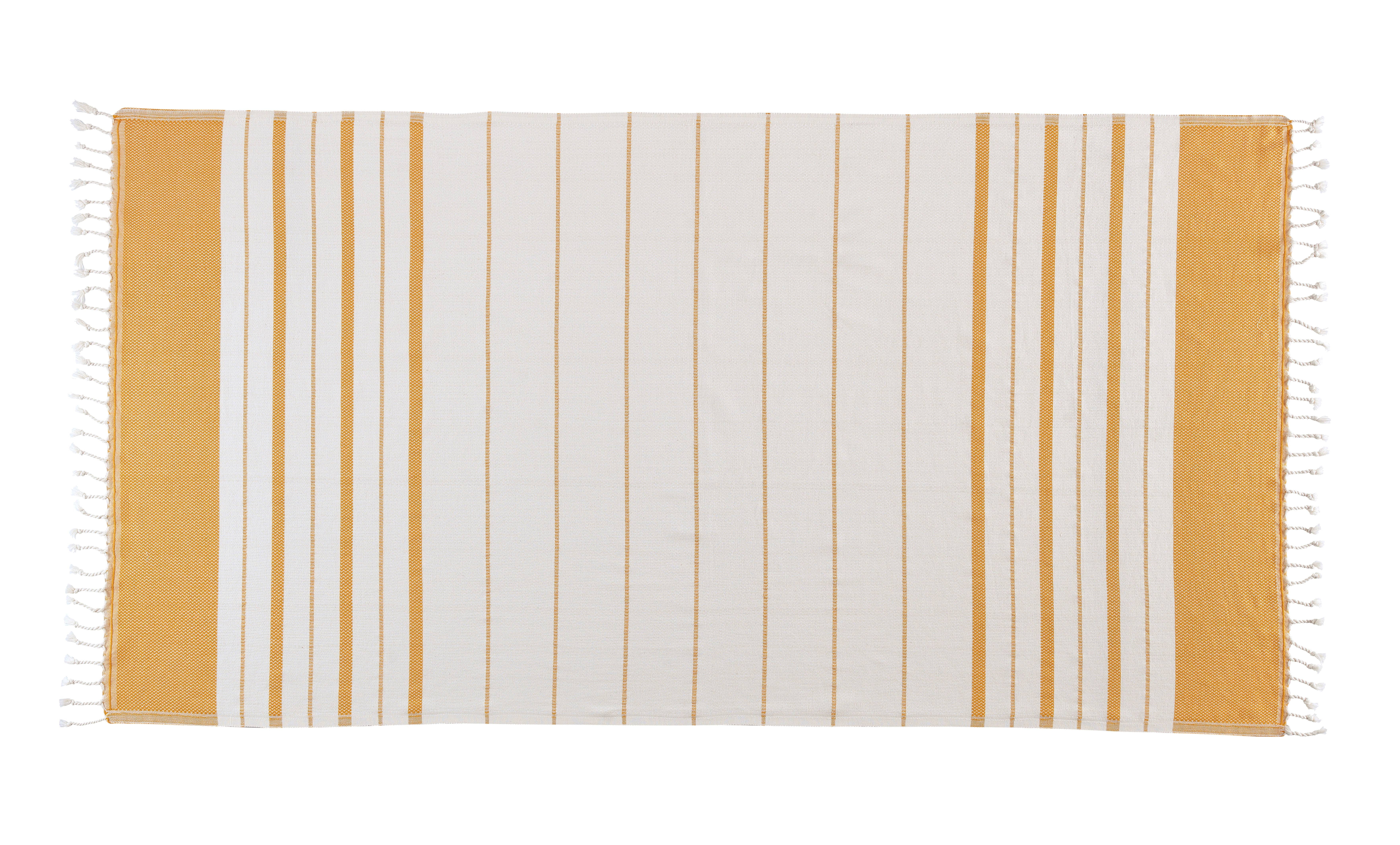 Kafthan, Bianca Turkish Towel, Premium 50% Turkish Cotton, 50% Bamboo, Soft, Sundial, 35"x67"