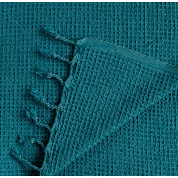 Kafthan, Waffle Textured Coverlet, Turkish Cotton Blanket/Throw for All Seasons, XL Size, 83"x67"