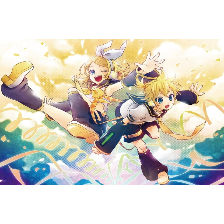 Kagamine Rin Len Poster for Home Decor Wall Art 12x18Inch,30x46cm