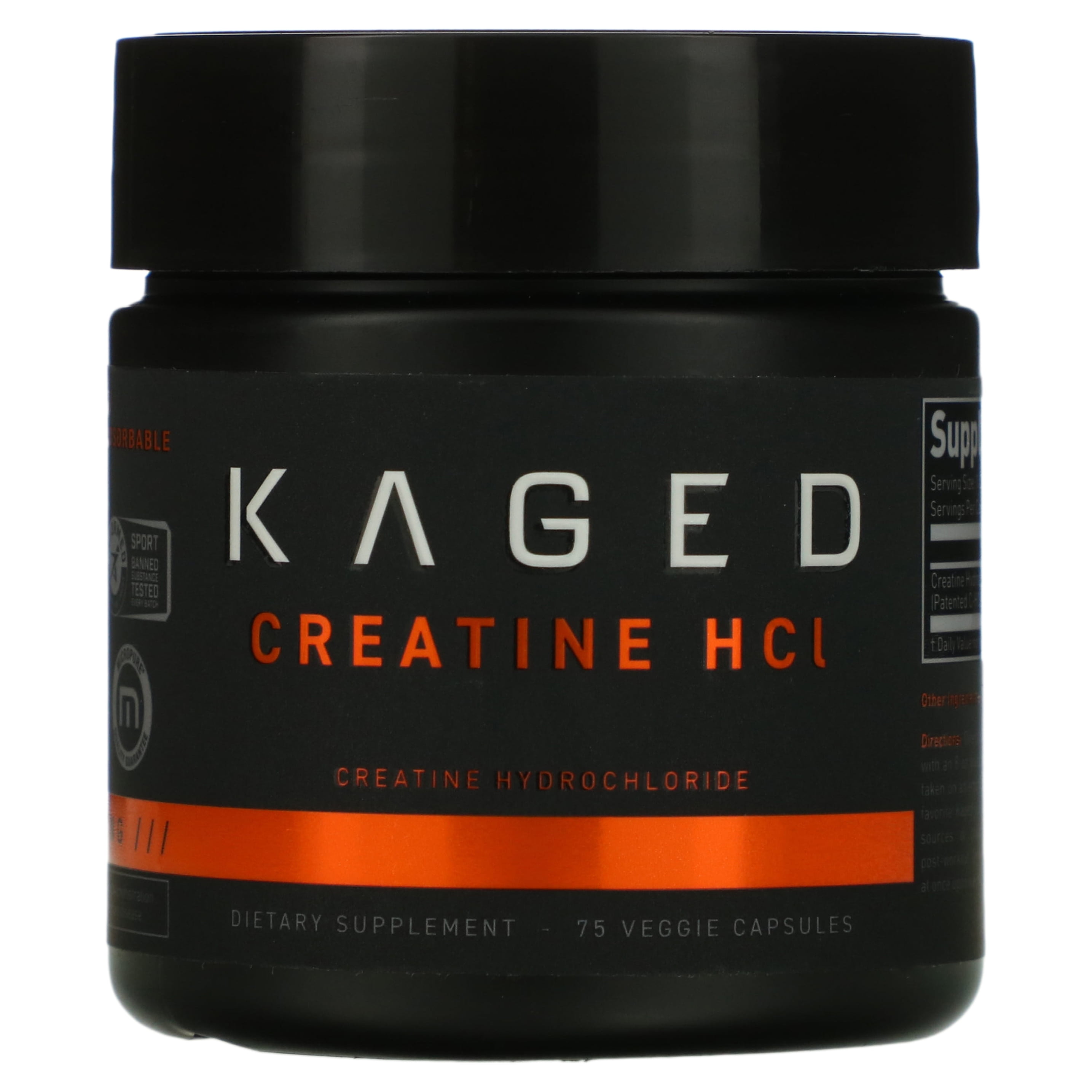 kaged l carnitine Kaged Creatine HCl, 75 Veggie Capsules (750 mg per Capsule)
