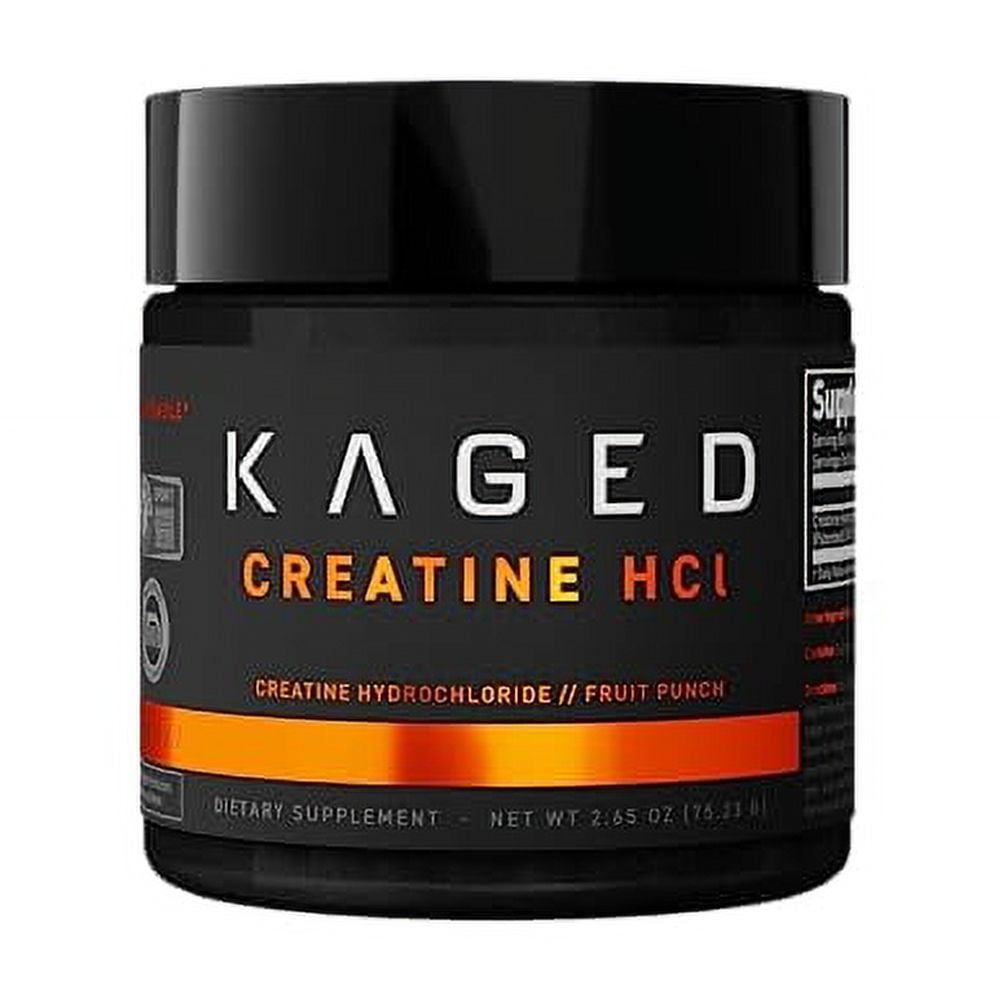 Kaged Creatine HCl Powder Fruit Punch Supports Muscle Growth and