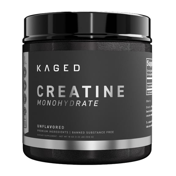 Kaged Creatine Monohydrate Micronized Powder | 100 Servings | Unflavored | Muscle Recovery and Growth Supplement for Men & Women | Vegan | Easily Digestible | Gluten Free | Keto Friendly