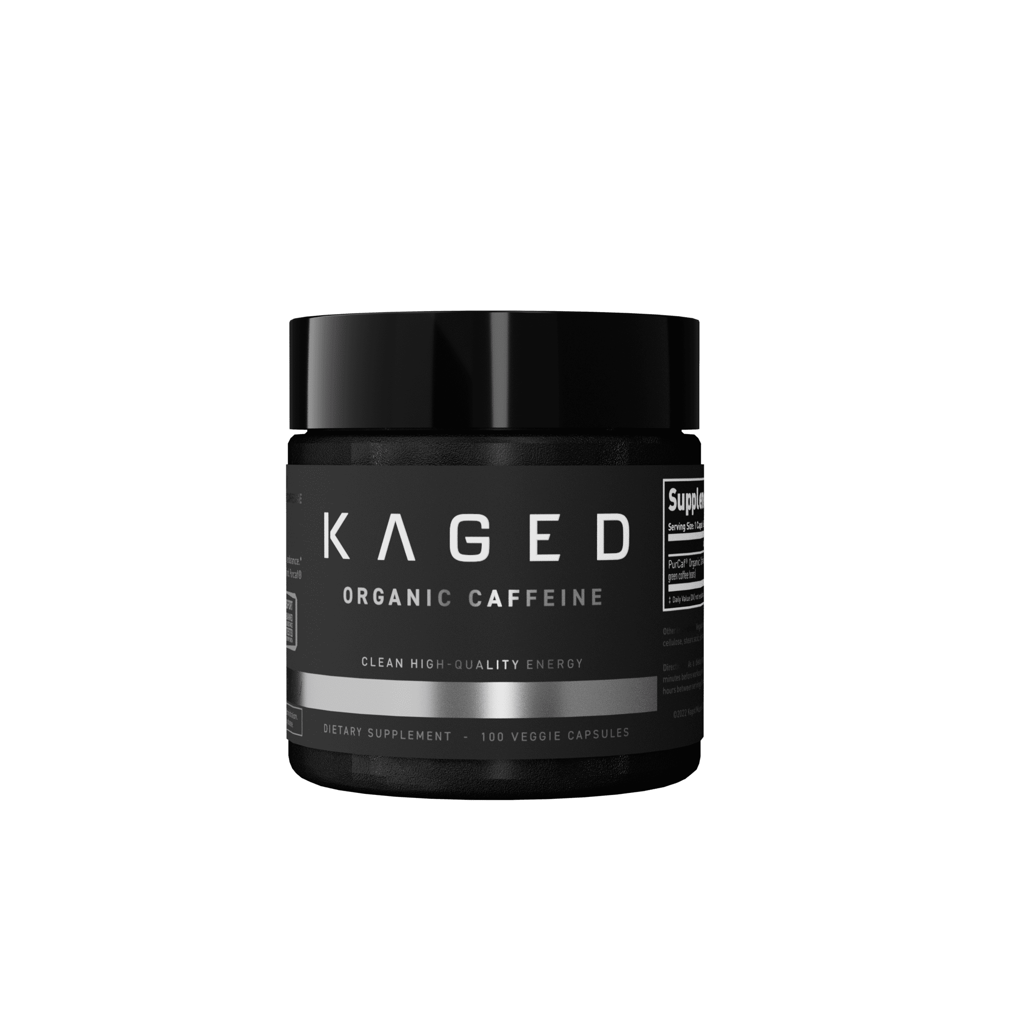 Kaged Organic Caffeine Capsules Energy Supplement, PlantBased Energy