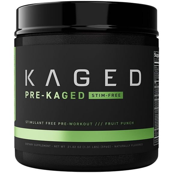 Kaged Pre-Kaged Stim Free Stimulant Free Pre Workout Powder Pre-workout for Men & Women, Delivers Increased Strength