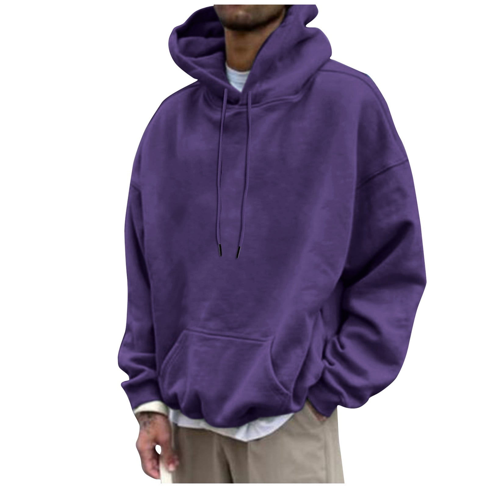 Washed Distressed Loose Casual Hooded Sweatshirt