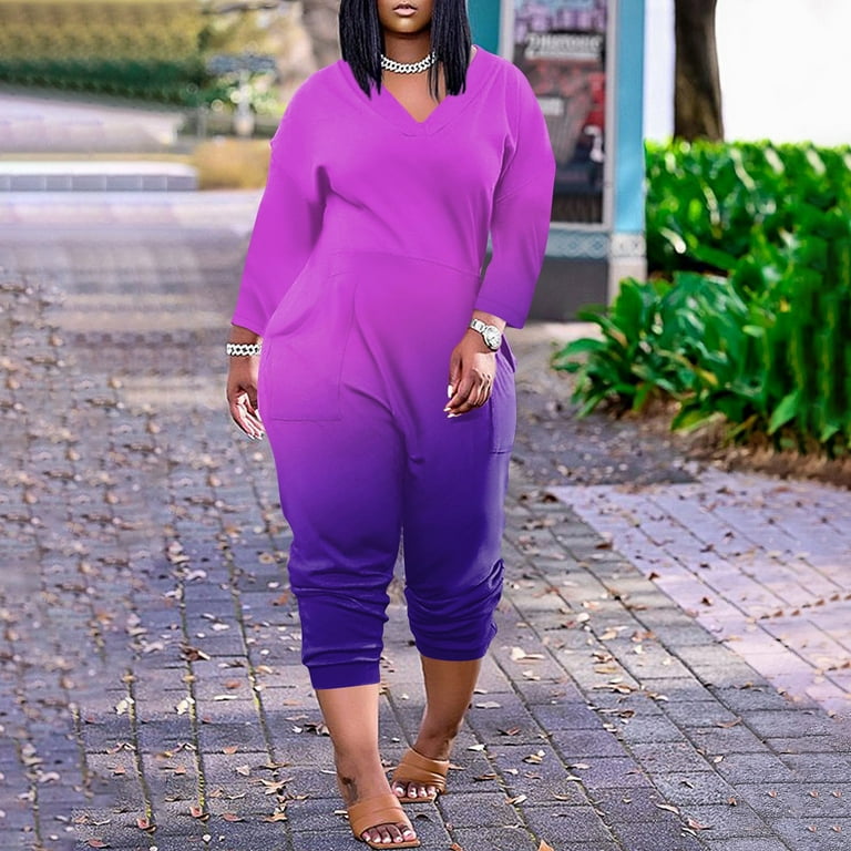 Kagetolytai Jumpsuits for Women Women's Large Size Loose