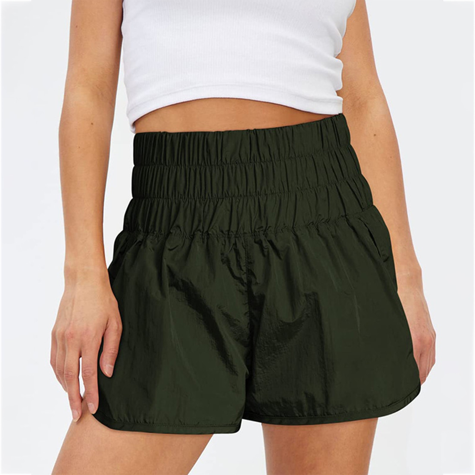 Kagetolytai Linen Pants Women Athletic Shorts for Women Summer High