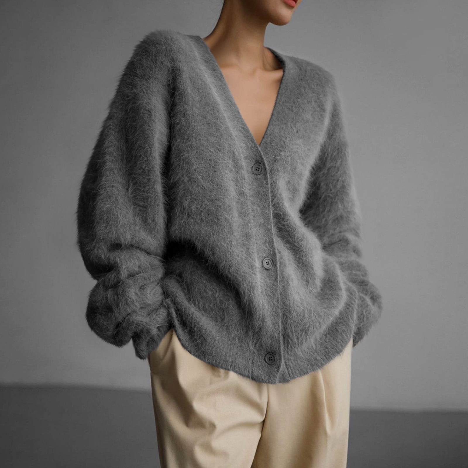 Shaggy Knit Shaggy Longline Cardigan Shaggy Knit Sweaters Shaggy