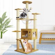 Kagrote Cat Condo, 51.5Inch Cat Tower with Cat Climbing Ladder, for Indoor and Outdoor Use