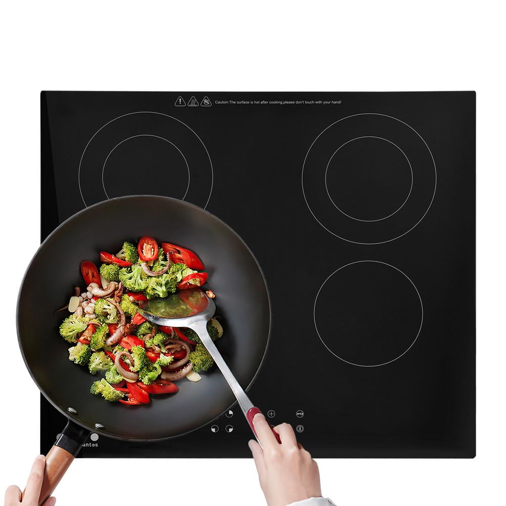 Kagrote Commercial Electric Hob Touch Control Countertop Electric Top Stove Induction Cooker Touch Control Cooking Countertop for Stone Pot Bibimbap forceful