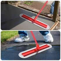 Kagrote Concrete Finishing Broom, Heavy Duty Concrete Float, 47.2x11.8 Inch Long Handle Cement Float Kit for Domestic Use