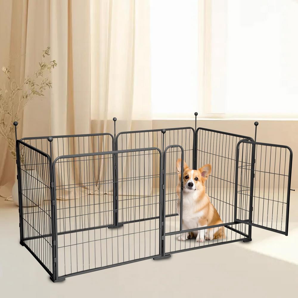 Kagrote Garden Dog Fence 6pcs Pack Expandable Heavy Duty Pet Exercise ...