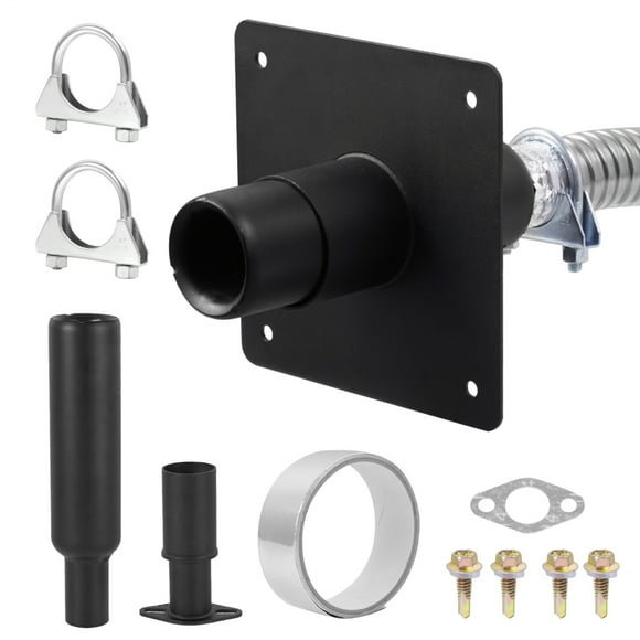 Kagrote Generator Exhaust Extension Kit with Insulated Through-Wall Mounting Plate, 36.4in Stainless Steel Hose, Compatible with Firman Generators