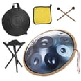 thumbnail image 1 of Kagrote Handpan Drum 18 Inches Classic 9-Note G Minor Hand Pan Handpan Drums Sets 9 Notes Hand Drum for Zazen Yoga Meditation And Music Education favorable, 1 of 10