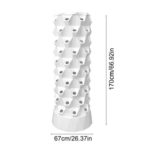 Kagrote Hydroponic Plant Tower 80 Slots Vertical Planter Tower With Water Pump Planter Tower For Strawberries Tomatoes Lettuce first-rate