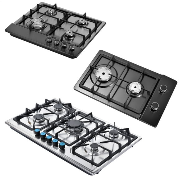 Kagrote Multi-Function Propane Stove, 2/4/5 Burner Cooktop with Thermocouple Protection for Indoor Kitchen Cooking