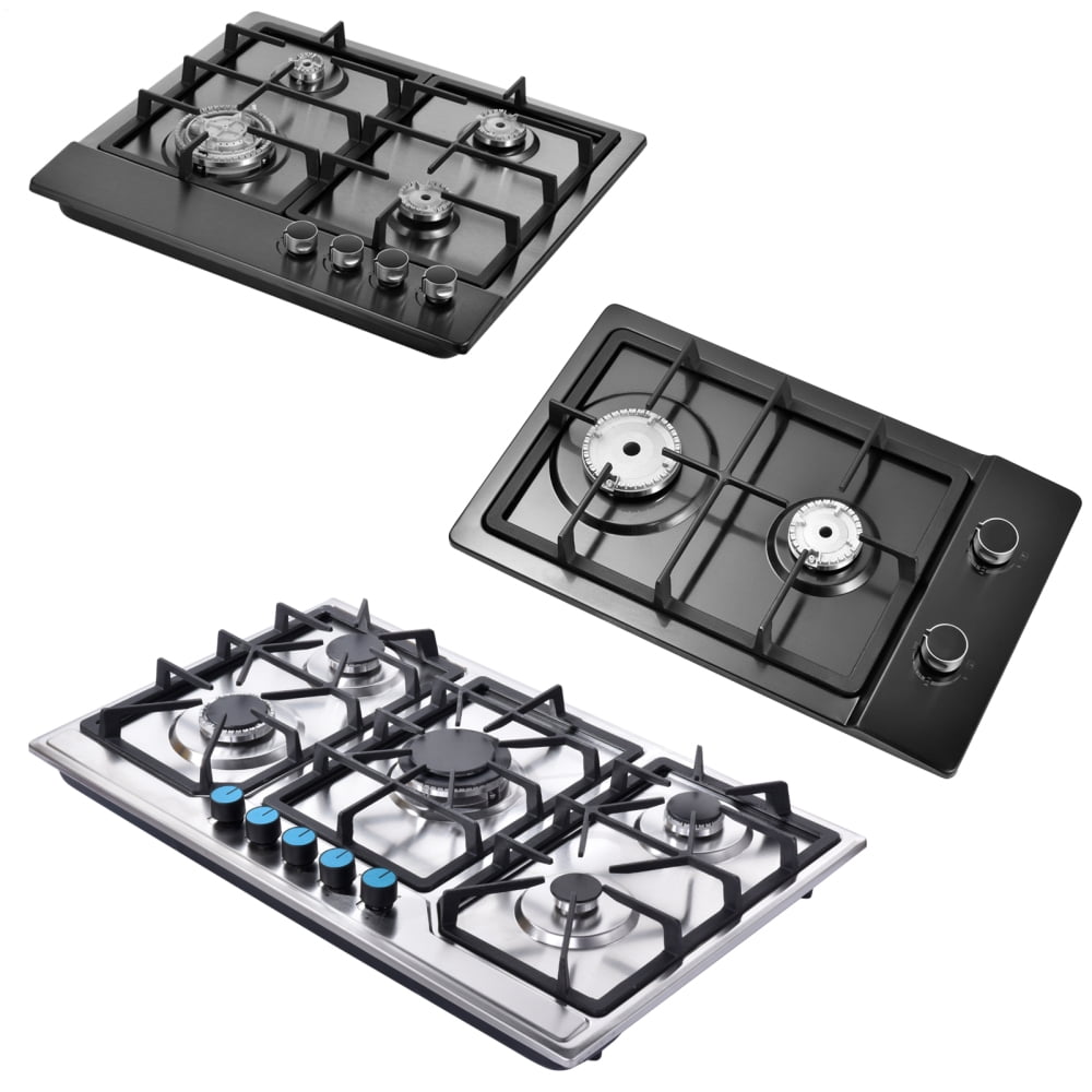 Kagrote Multi-Function Propane Stove, 2/4/5 Burner Cooktop with Thermocouple Protection for Indoor Kitchen Cooking